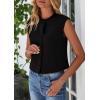 imagePRETTYGARDEN Womens Suit Vest Crop Tops 2025 Summer Dressy Business Casual Work Office Clothes Trendy Blazer WaistcoatBlack