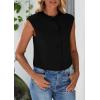 imagePRETTYGARDEN Womens Suit Vest Crop Tops 2025 Summer Dressy Business Casual Work Office Clothes Trendy Blazer WaistcoatBlack
