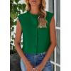 imagePRETTYGARDEN Womens Suit Vest Crop Tops 2025 Summer Dressy Business Casual Work Office Clothes Trendy Blazer WaistcoatGreen