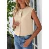 imagePRETTYGARDEN Womens Suit Vest Crop Tops 2025 Summer Dressy Business Casual Work Office Clothes Trendy Blazer WaistcoatLight Khaki
