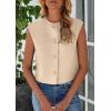imagePRETTYGARDEN Womens Suit Vest Crop Tops 2025 Summer Dressy Business Casual Work Office Clothes Trendy Blazer WaistcoatLight Khaki