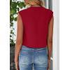 imagePRETTYGARDEN Womens Suit Vest Crop Tops 2025 Summer Dressy Business Casual Work Office Clothes Trendy Blazer WaistcoatRed
