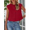 imagePRETTYGARDEN Womens Suit Vest Crop Tops 2025 Summer Dressy Business Casual Work Office Clothes Trendy Blazer WaistcoatRed