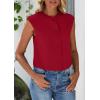 imagePRETTYGARDEN Womens Suit Vest Crop Tops 2025 Summer Dressy Business Casual Work Office Clothes Trendy Blazer WaistcoatRed