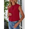 imagePRETTYGARDEN Womens Suit Vest Crop Tops 2025 Summer Dressy Business Casual Work Office Clothes Trendy Blazer WaistcoatRed