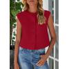 imagePRETTYGARDEN Womens Suit Vest Crop Tops 2025 Summer Dressy Business Casual Work Office Clothes Trendy Blazer WaistcoatRed
