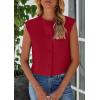 imagePRETTYGARDEN Womens Suit Vest Crop Tops 2025 Summer Dressy Business Casual Work Office Clothes Trendy Blazer WaistcoatRed