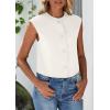 imagePRETTYGARDEN Womens Suit Vest Crop Tops 2025 Summer Dressy Business Casual Work Office Clothes Trendy Blazer WaistcoatWhite