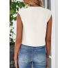 imagePRETTYGARDEN Womens Suit Vest Crop Tops 2025 Summer Dressy Business Casual Work Office Clothes Trendy Blazer WaistcoatWhite