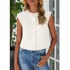 imagePRETTYGARDEN Womens Suit Vest Crop Tops 2025 Summer Dressy Business Casual Work Office Clothes Trendy Blazer WaistcoatWhite