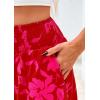 imagePRETTYGARDEN Womens 2025 Summer Flowy Wide Leg Palazzo Pants Dressy Casual Elastic High Waisted Pockets Boho Beach TrousersFloral Red Pink