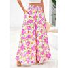 imagePRETTYGARDEN Womens 2025 Summer Flowy Wide Leg Palazzo Pants Dressy Casual Elastic High Waisted Pockets Boho Beach TrousersFloral White Purple