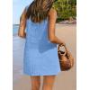 imagePRETTYGARDEN Womens Crochet Coverups 2025 Summer Sleeveless Knit Beach Vacation Resort Bathing Suit Swimwear Cover Up DressLight Blue