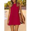 imagePRETTYGARDEN Womens Crochet Coverups 2025 Summer Sleeveless Knit Beach Vacation Resort Bathing Suit Swimwear Cover Up DressRed