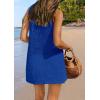 imagePRETTYGARDEN Womens Crochet Coverups 2025 Summer Sleeveless Knit Beach Vacation Resort Bathing Suit Swimwear Cover Up DressRoyal Blue