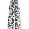 Floral White Black