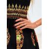 imagePRETTYGARDEN Summer Dress for Women 2025 Floral Sundress Spaghetti Strap Flowy Beach Vacation Boho Maxi DressesBlack Floral