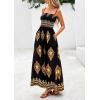 imagePRETTYGARDEN Summer Dress for Women 2025 Floral Sundress Spaghetti Strap Flowy Beach Vacation Boho Maxi DressesBlack Floral