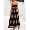 imagePRETTYGARDEN Summer Dress for Women 2025 Floral Sundress Spaghetti Strap Flowy Beach Vacation Boho Maxi DressesBlack Floral