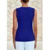 imagePRETTYGARDEN Womens Sleeveless Blazer Vest Summer 2025 Trendy Button Down Business Suit Vest Tops Outerwear WaistcoatBlue