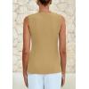 imagePRETTYGARDEN Womens Sleeveless Blazer Vest Summer 2025 Trendy Button Down Business Suit Vest Tops Outerwear WaistcoatKhaki