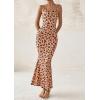 imagePRETTYGARDEN Maxi Dresses for Women 2025 Summer Halter Leopard Print Sleeveless Sexy Bodycon Cruise Cocktail Long DressKhaki Leopard