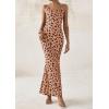 imagePRETTYGARDEN Maxi Dresses for Women 2025 Summer Halter Leopard Print Sleeveless Sexy Bodycon Cruise Cocktail Long DressKhaki Leopard