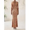 imagePRETTYGARDEN Maxi Dresses for Women 2025 Summer Halter Leopard Print Sleeveless Sexy Bodycon Cruise Cocktail Long DressKhaki Leopard