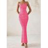 imagePRETTYGARDEN Maxi Dresses for Women 2025 Summer Halter Leopard Print Sleeveless Sexy Bodycon Cruise Cocktail Long DressPink Leopard