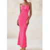 imagePRETTYGARDEN Maxi Dresses for Women 2025 Summer Halter Leopard Print Sleeveless Sexy Bodycon Cruise Cocktail Long DressZebra Rose Red