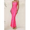 imagePRETTYGARDEN Maxi Dresses for Women 2025 Summer Halter Leopard Print Sleeveless Sexy Bodycon Cruise Cocktail Long DressZebra Rose Red