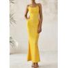 imagePRETTYGARDEN Maxi Dresses for Women 2025 Summer Halter Leopard Print Sleeveless Sexy Bodycon Cruise Cocktail Long DressZebra Yellow