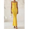 imagePRETTYGARDEN Maxi Dresses for Women 2025 Summer Halter Leopard Print Sleeveless Sexy Bodycon Cruise Cocktail Long DressZebra Yellow
