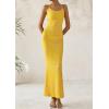 imagePRETTYGARDEN Maxi Dresses for Women 2025 Summer Halter Leopard Print Sleeveless Sexy Bodycon Cruise Cocktail Long DressZebra Yellow