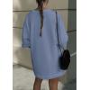 imagePRETTYGARDEN Womens 2 Piece Lounge Sets 2025 Summer Short Sleeve Tunic Tops Drawstring Shorts Matching Outfits TracksuitsGrey Blue