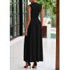 imagePRETTYGARDEN Womens 2 Piece Skirt Set 2025 Summer Ruched Tank Tops Ruffle Maxi Skirts Wedding Guest Matching OutfitsBlack