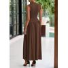 imagePRETTYGARDEN Womens 2 Piece Skirt Set 2025 Summer Ruched Tank Tops Ruffle Maxi Skirts Wedding Guest Matching OutfitsCoffee
