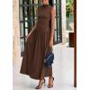 imagePRETTYGARDEN Womens 2 Piece Skirt Set 2025 Summer Ruched Tank Tops Ruffle Maxi Skirts Wedding Guest Matching OutfitsCoffee
