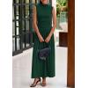 imagePRETTYGARDEN Womens 2 Piece Skirt Set 2025 Summer Ruched Tank Tops Ruffle Maxi Skirts Wedding Guest Matching OutfitsDark Green