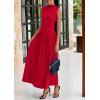 imagePRETTYGARDEN Womens 2 Piece Skirt Set 2025 Summer Ruched Tank Tops Ruffle Maxi Skirts Wedding Guest Matching OutfitsRed