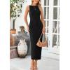 imagePRETTYGARDEN Womens Maxi Dress 2025 Spring Long Wedding Guest Dresses Resort Wear Vacation Casual Bodycon Summer Sun DressesBlack