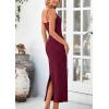 imagePRETTYGARDEN Womens Maxi Dress 2025 Spring Long Wedding Guest Dresses Resort Wear Vacation Casual Bodycon Summer Sun DressesWine Red