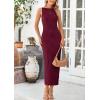 imagePRETTYGARDEN Womens Maxi Dress 2025 Spring Long Wedding Guest Dresses Resort Wear Vacation Casual Bodycon Summer Sun DressesWine Red