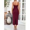 imagePRETTYGARDEN Womens Maxi Dress 2025 Spring Long Wedding Guest Dresses Resort Wear Vacation Casual Bodycon Summer Sun DressesWine Red