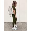 imagePRETTYGARDEN Womens Two Piece Lounge Sets 2025 Spring Summer Jogger Pants Vacation Outfits Travel Airplane Matching ClothesArmy Green