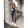 imagePRETTYGARDEN Womens Two Piece Outfit Sets Casual Summer Sleeveless Crewneck Tops and Sweatpants Active Tracksuit Lounge WearDark Grey