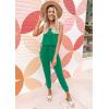 imagePRETTYGARDEN Womens Two Piece Outfit Sets Casual Summer Sleeveless Crewneck Tops and Sweatpants Active Tracksuit Lounge WearGreen