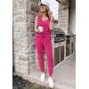 imagePRETTYGARDEN Womens Two Piece Outfit Sets Casual Summer Sleeveless Crewneck Tops and Sweatpants Active Tracksuit Lounge WearRose Red