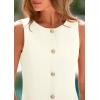 imagePRETTYGARDEN Work Dresses for Women 2025 Spring Business Formal Short Dress Sleeveless Button Down Elegant Office OutfitsApricot