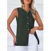 imagePRETTYGARDEN Sweater Vest Women 2025 Spring Summer Casual Lightweight Knit Sleeveless Button Down Tank Tops Trendy ClothesArmy Green